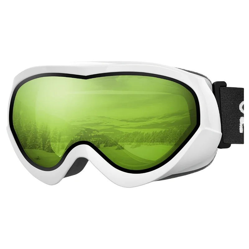 kids Ski Goggles - Helmet Compatible Boys & Girls with 100% UV Protection