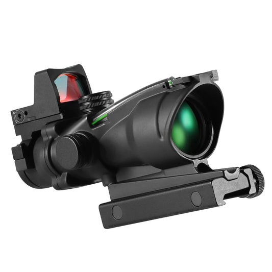 Adjustable 4x32 Red Dot 1x 4x Scope Red Dot Tactical Scope 20mm Rail Scope for Hunting