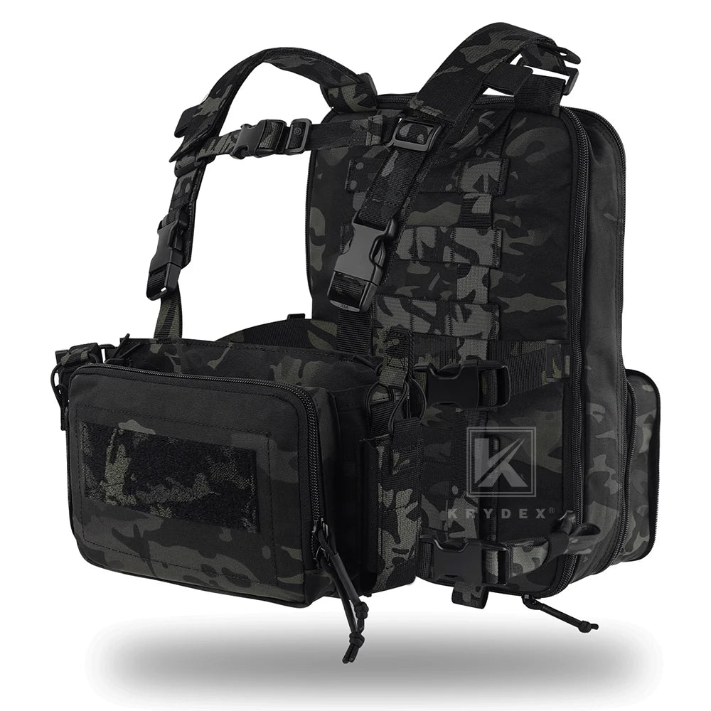 Backpack Bag with Chest Rig Vest for Magazine Pouch