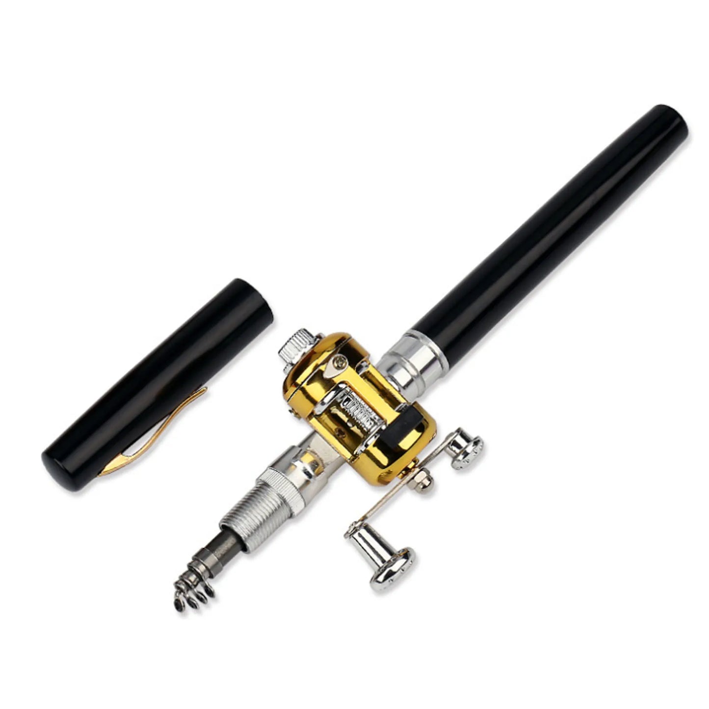 Mini Fishing Rods Pocket Telescopic Aluminium Alloy Lure Rod Pole