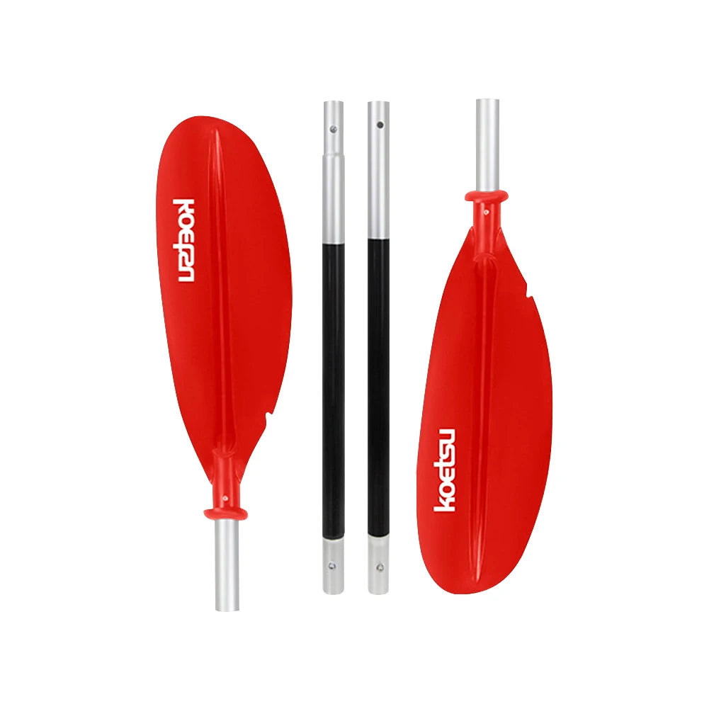 4-Piece Two Way Paddle Adjustable Floating Kayak Paddle Aluminium Alloy Stand Up Paddleboard Paddles for Outdoor Water Sports
