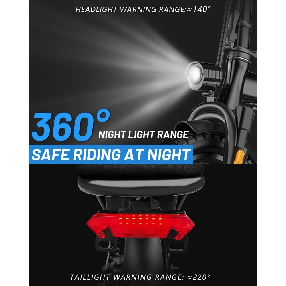 High quality - Electric Bike for Adults, 576WH Removable Battery,14"/20" Folding , 20MPH - NEW