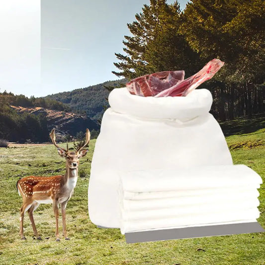 6x Reusable Hunting Meat Bags with Reflective Strip