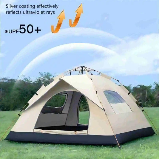 Automatic Pop-Up Travel Camping Tent with Two doors & Windows