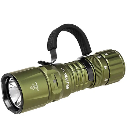 Wurkkos TD07 1300LM Tactical Flashlight 479M Long Throw IP68 Waterproof 18350 Battery