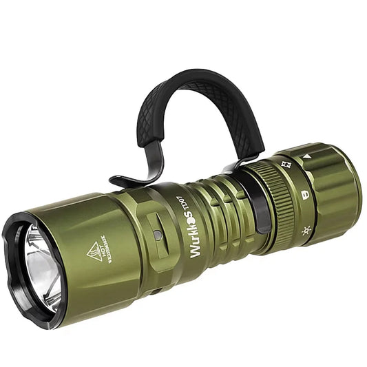 Wurkkos TD07 1300LM Tactical Flashlight 479M Long Throw IP68 Waterproof 18350 Battery