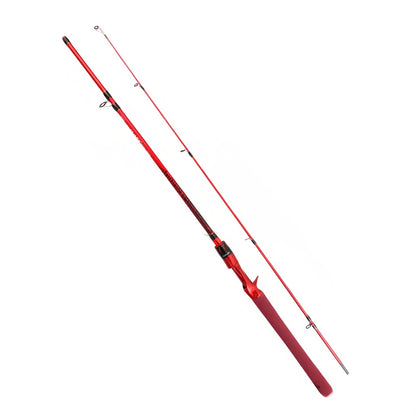 180cm Carbon Fiber Fly Fishing Rod - Red EVA Grip & Ceramic Guide Rings, Ultralight Durable