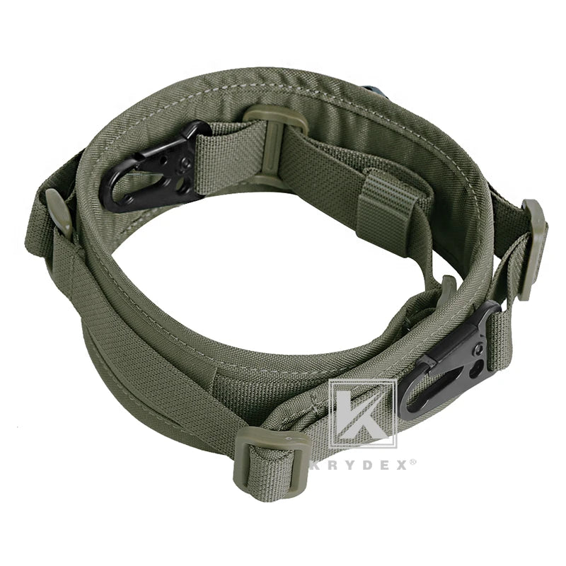 KRYDEX Tactical padded Gun Sling, Removable 2 Point / 1 Point 2.25"