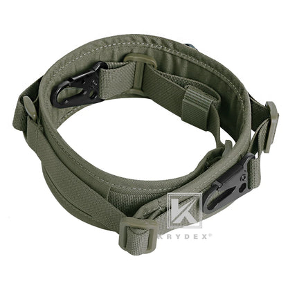KRYDEX Tactical padded Gun Sling, Removable 2 Point / 1 Point 2.25"