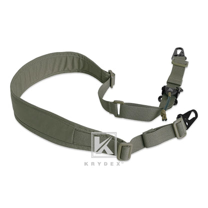 KRYDEX Tactical padded Gun Sling, Removable 2 Point / 1 Point 2.25"