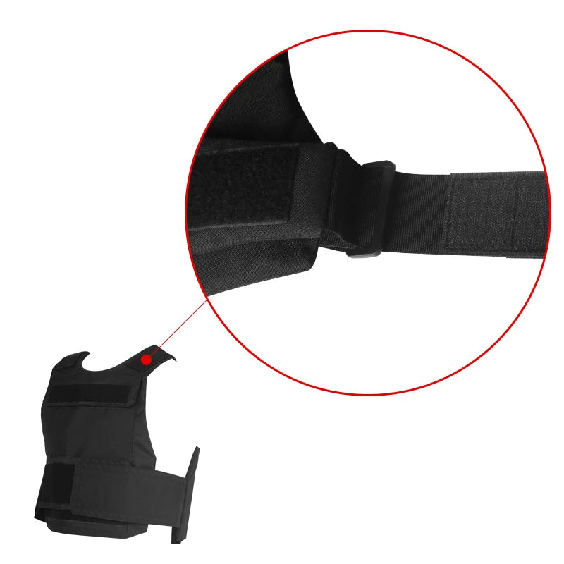 LQARMY Black Tactical Army Vest