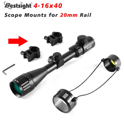 4-16X40 AOE Optics Hunting Riflescope Red & Green Dot Illuminated Sight