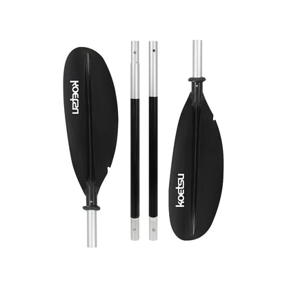 4-Piece Two Way Paddle Adjustable Floating Kayak Paddle Aluminium Alloy Stand Up Paddleboard Paddles for Outdoor Water Sports