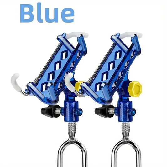 2-piece stainless steel fishing rod holder, 360° adjustable self-lock