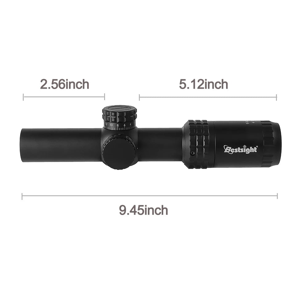 1-5X24 Tactical Optical Rifle Scope Red and Green Illuminated Reticle Ar15 Sight