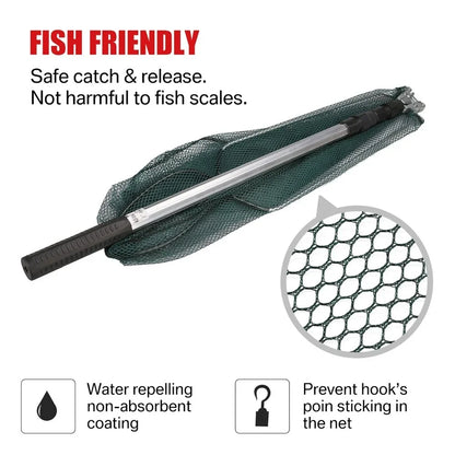 Telescopic Folding Fishing Landing Net 190CM Pole Aluminum long Handle For Bird Fish Catch Aquarium Ponds