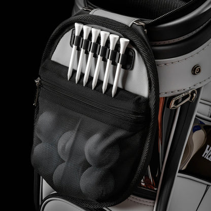 Golf Bag - 4 Wheels with Locking System, Retractable Hard Top for Club Protection During Airline Travel