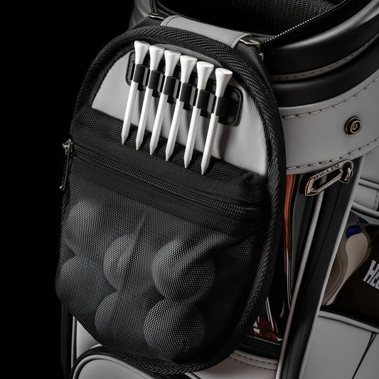 Golf Bag - 4 Wheels with Locking System, Retractable Hard Top for Club Protection During Airline Travel