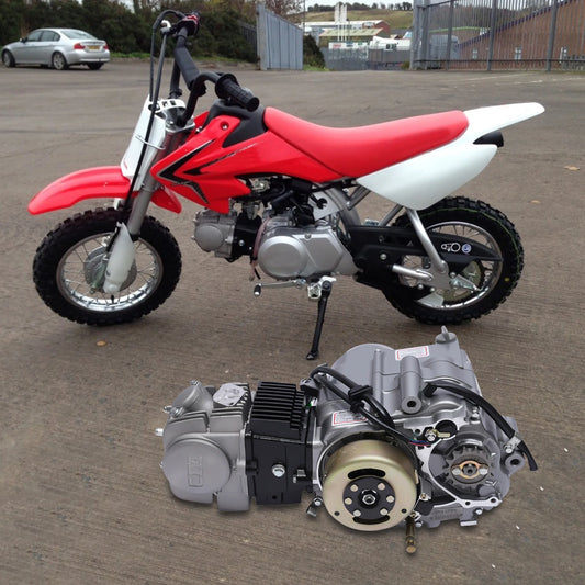 125CC Single Cylinder Air Cooling Engine, 4-Stroke Semi Auto Motor 4 Speed