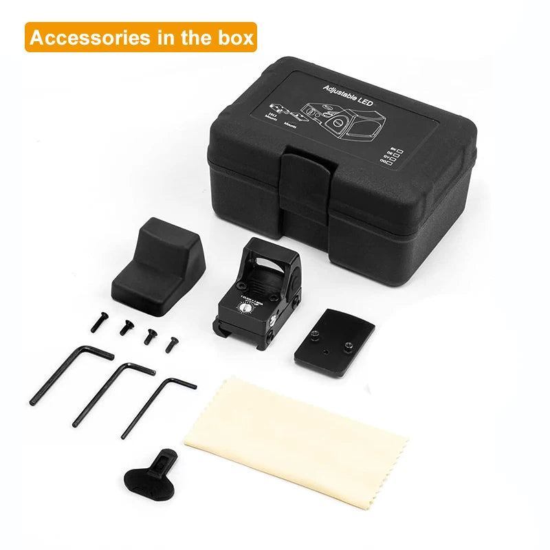 Mini MR Red Dot Sight Collimator Rifle Scope fit 20mm Rail For Airsoft / Hunting Rifle