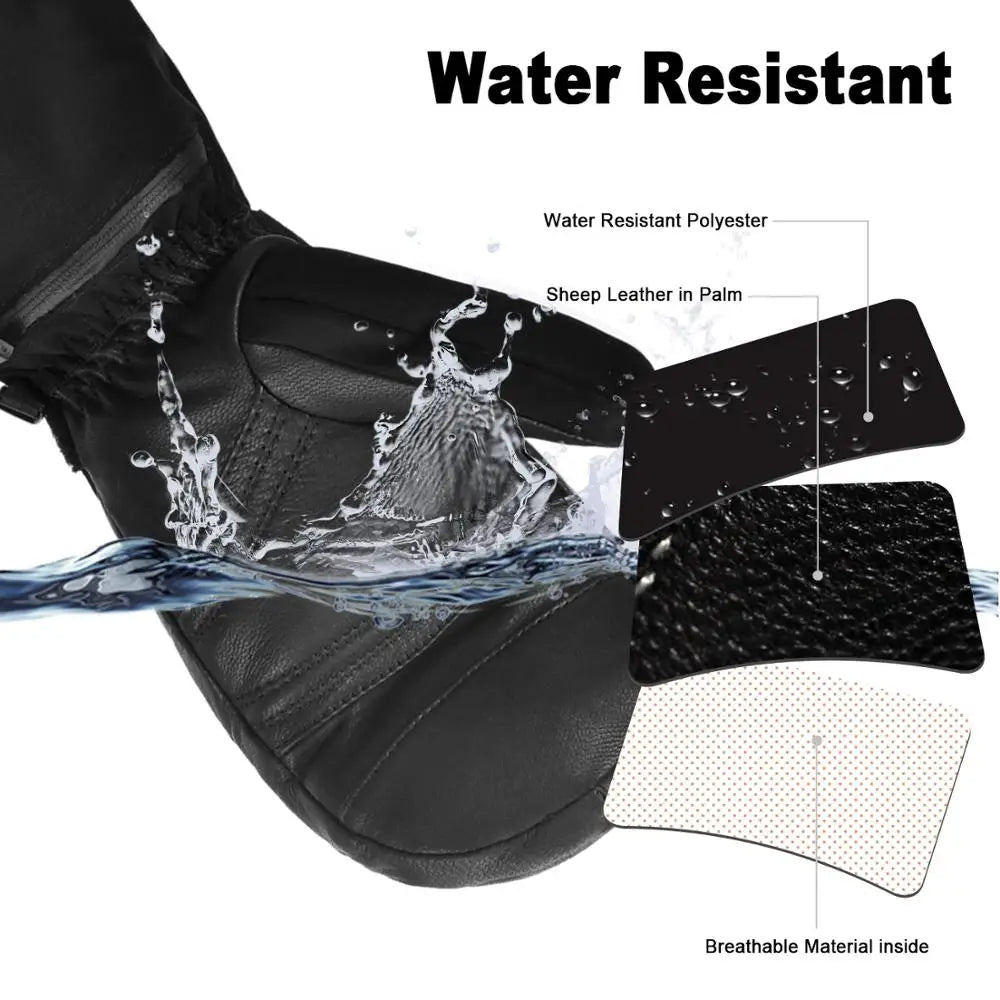 Savior Many Types Mittens Heated Gloves Touch Phone Waterproof Windproof Battery Electric Skiing Gloves Men Women