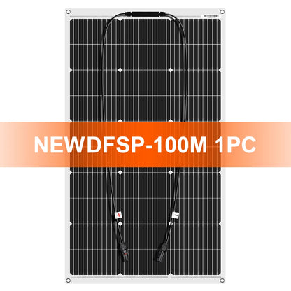 18V 100-400W Flexible Waterproof Monocrystalline Solar Panels
