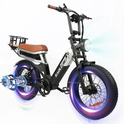 Electric Bicycle 60V 30AH Battery Max Speed 42 MPH