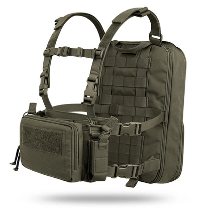 Backpack Bag with Chest Rig Vest for Magazine Pouch