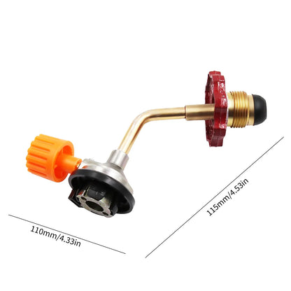 Gas Butane Cylinder Tank Charging Valve Refill Direct Connector Adapter For Outdoor