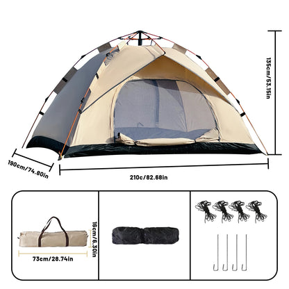2-4 Person Camping Windproof Tents, Easy To Set Up, lightweight