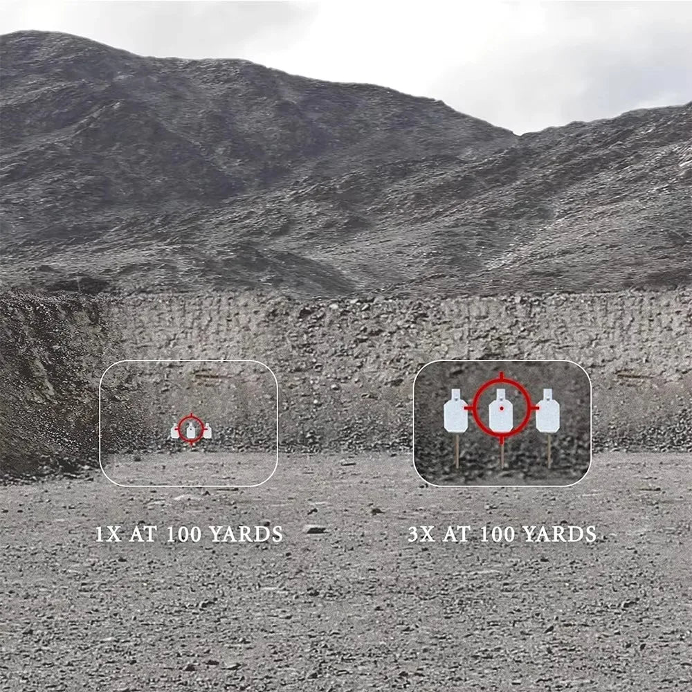 G33 G43 G45 Sight Fixed 3X 5X Magnifier Scope With Switch to Side Quick Detachable QD Mount