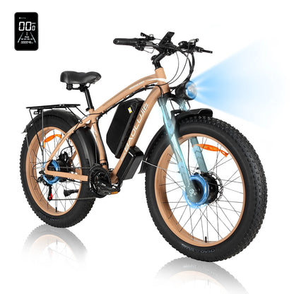 Electric Bicycle 60V 30AH Battery Max Speed 42 MPH