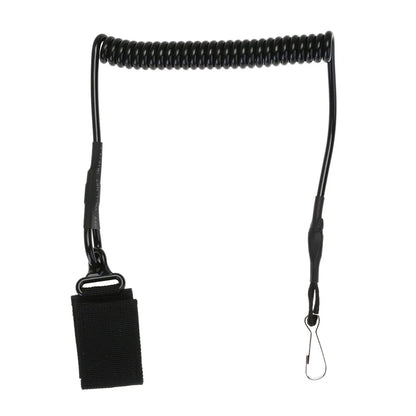Outdoor Tactic Spring Lanyard Elastic Retractable Waist Hanging for hand Guns Rifle Sling