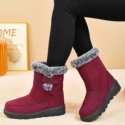 Women's Winter Boots  2026 New Faux Fur Long Plush Platform Shoes Warm Cotton Couples Ankle Boots