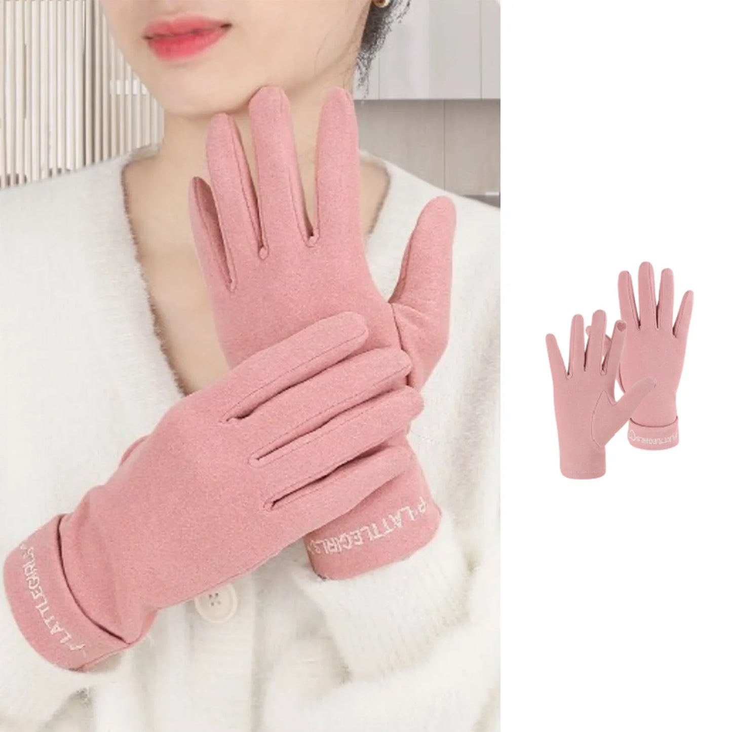 Women's Winter Warm Gloves Touchscreen Texting Thick Thermal Snow Gloves