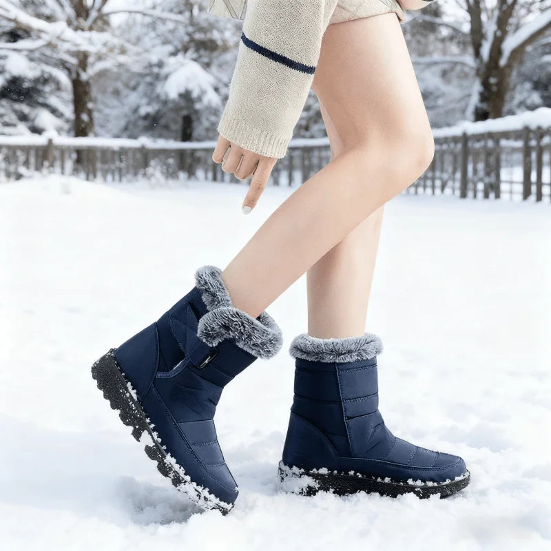 Women's Winter Boots  2026 New Faux Fur Long Plush Platform Shoes Warm Cotton Couples Ankle Boots