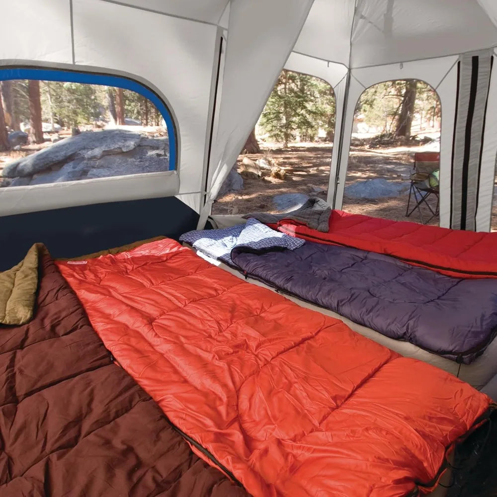 Instant Camping Tent with 1-Minute Setup, Tent with Pre-Attached Poles, Air Vent, & Carry Bag