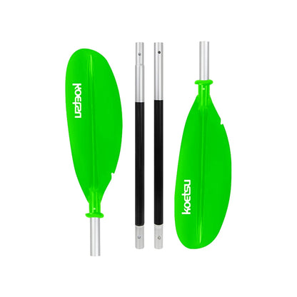 4-Piece Two Way Paddle Adjustable Floating Kayak Paddle Aluminium Alloy Stand Up Paddleboard Paddles for Outdoor Water Sports
