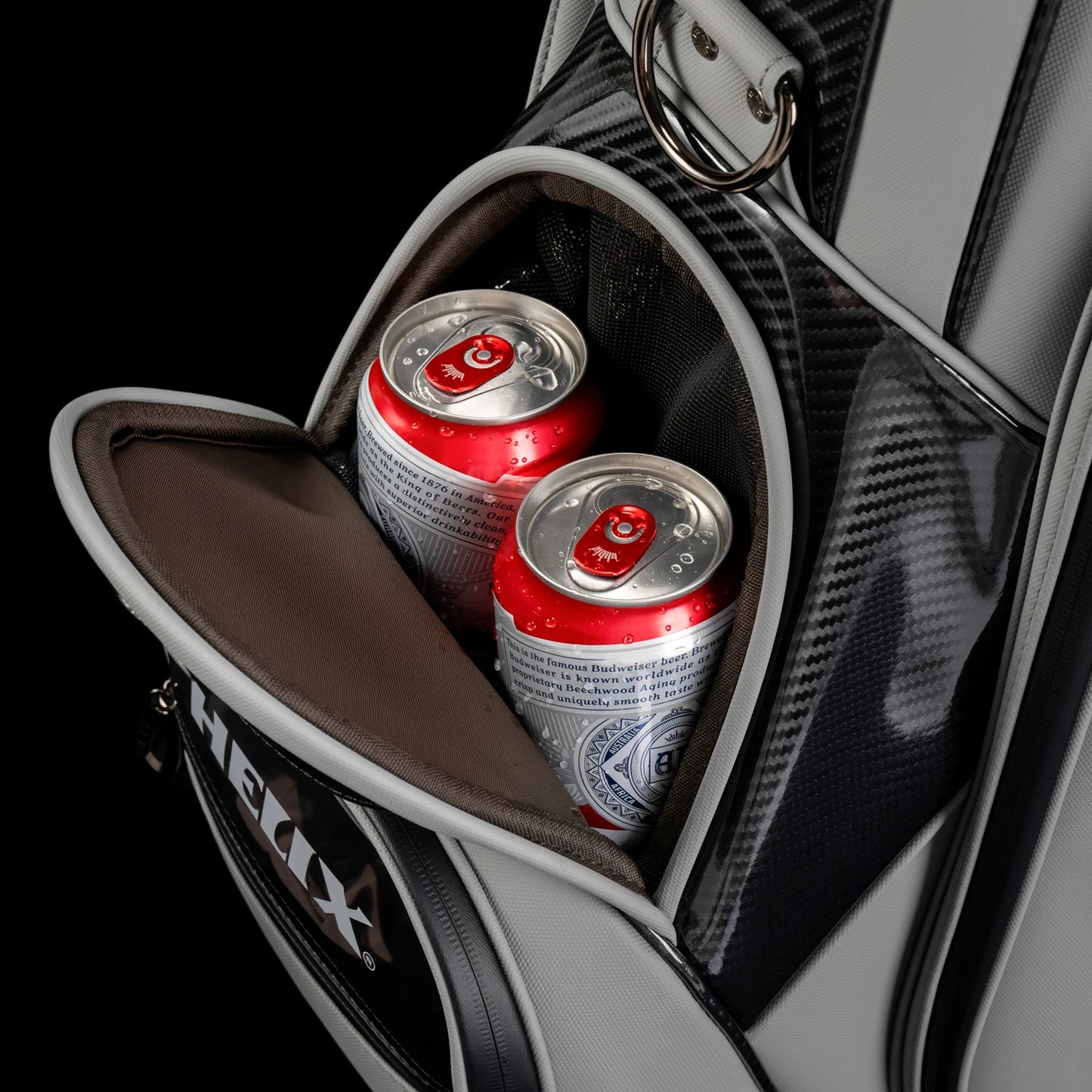 Golf Bag - 4 Wheels with Locking System, Retractable Hard Top for Club Protection During Airline Travel