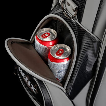 Golf Bag - 4 Wheels with Locking System, Retractable Hard Top for Club Protection During Airline Travel