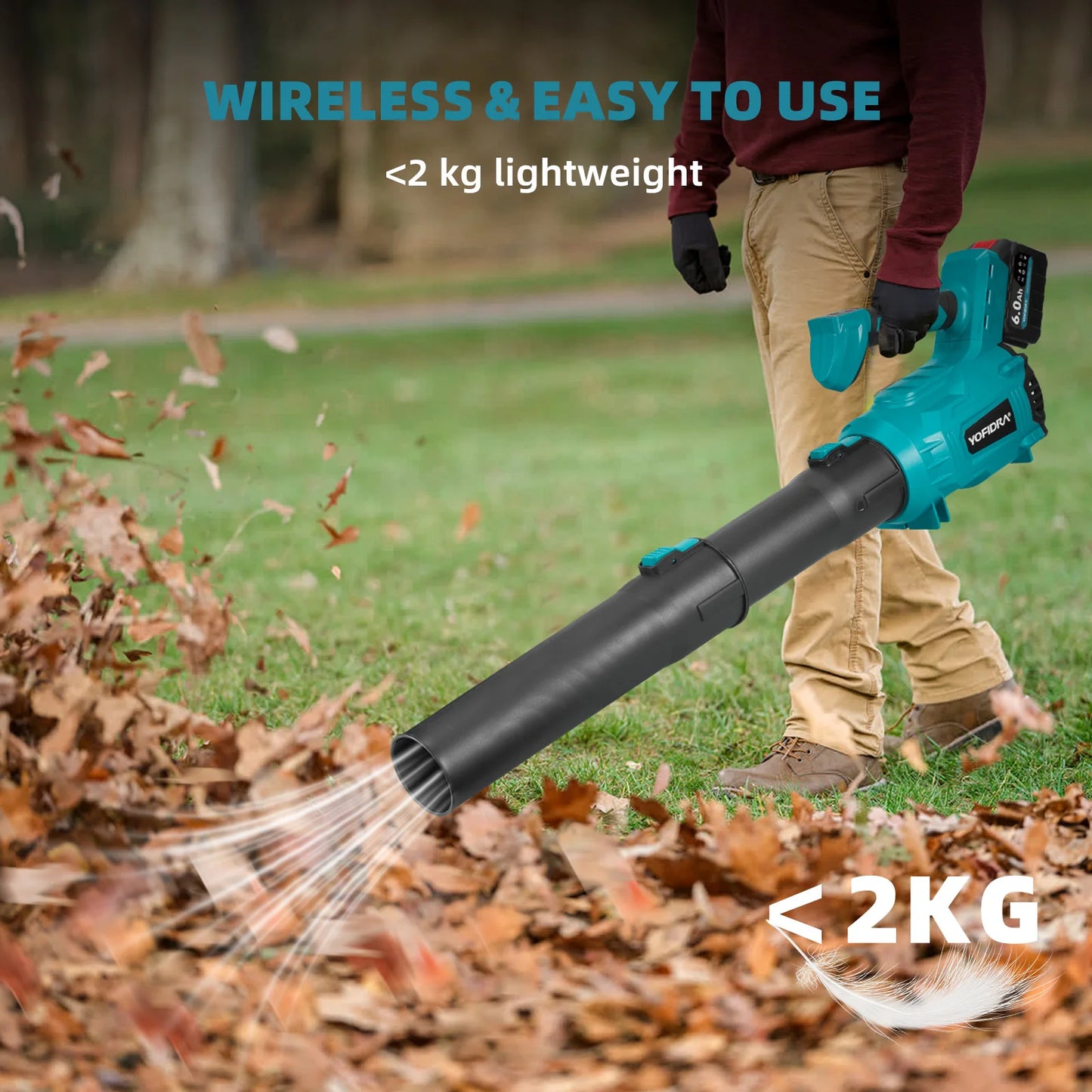 25000RPM Brushless Electric Blower High Powerful Garden Leaf Dust Blowing Snow Cleaning Tool