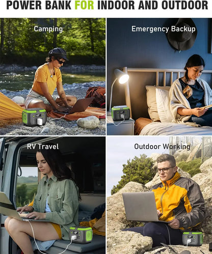 Solar Portable Power Station, with 110V AC Outlets