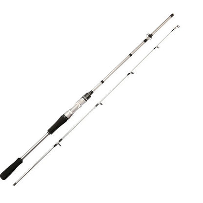 180cm/ 70.86inch-Silvery Carbon Fiber Rod-M Tuning, Medium-Fast Speed-Used for Freshwater and Saltwater