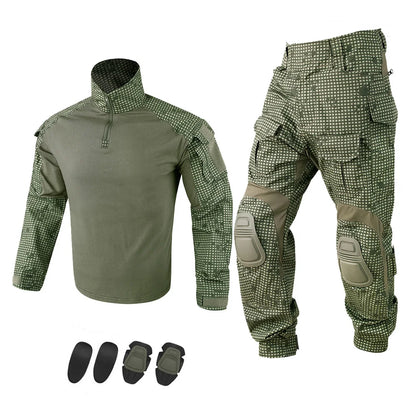 KRYDEX Camouflage Shirt & Pants Kit For Outdoor Hunting Hiking Gear