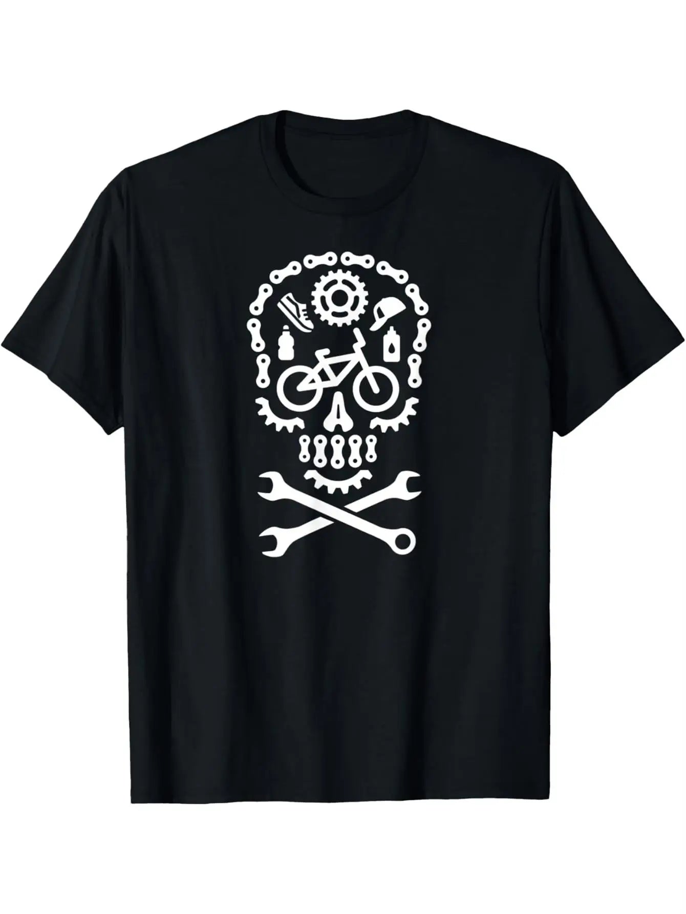 BMX Bicycle Motocross Bicycle Cycling  Mens Funny Pattern Comfortable Cotton Short Sleeve