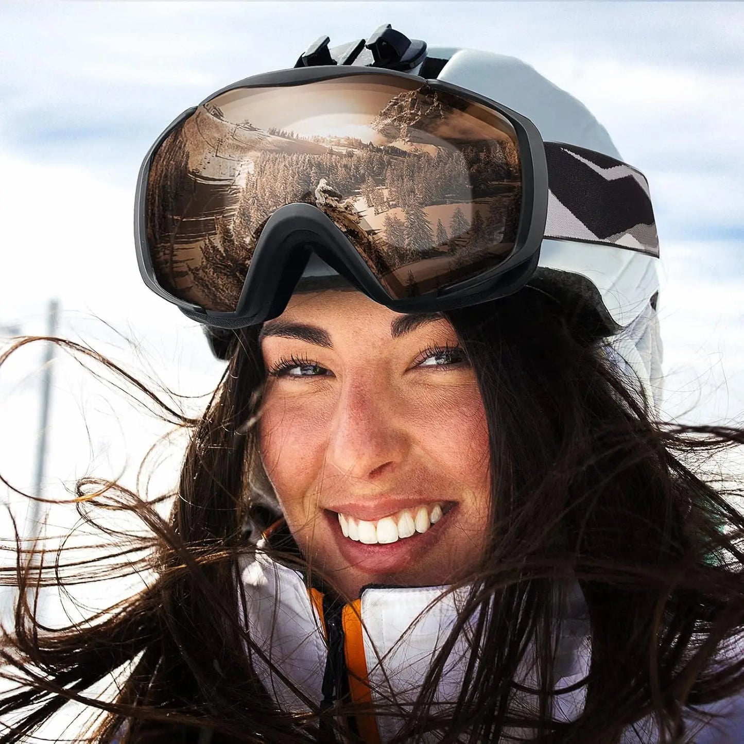 Goggles OTG Anti-Fog, Snowboarding