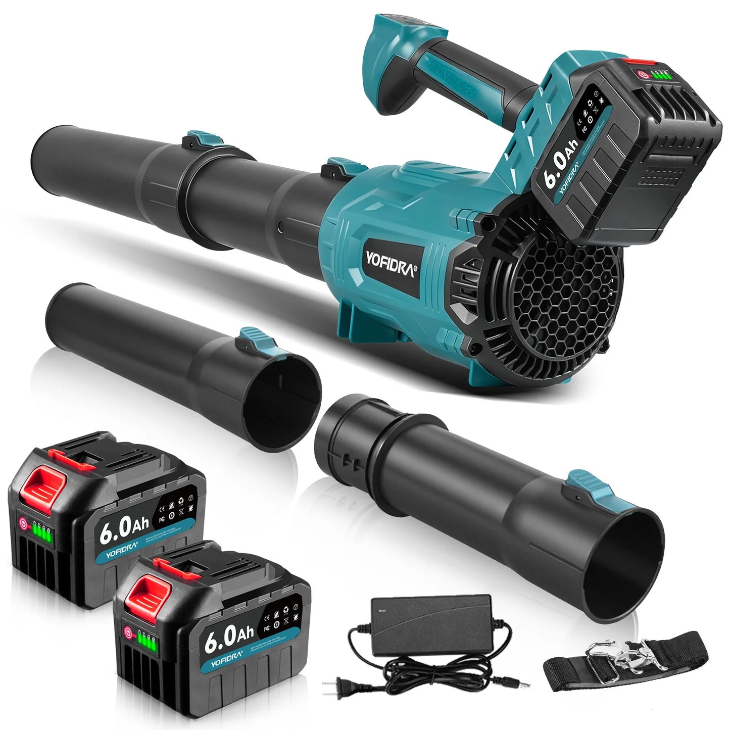 25000RPM Brushless Electric Blower High Powerful Garden Leaf Dust Blowing Snow Cleaning Tool