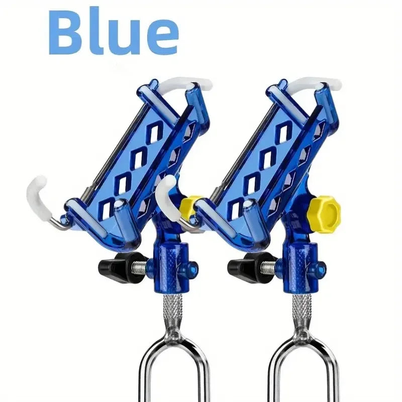 2-piece stainless steel fishing rod holder, 360° adjustable self-lock