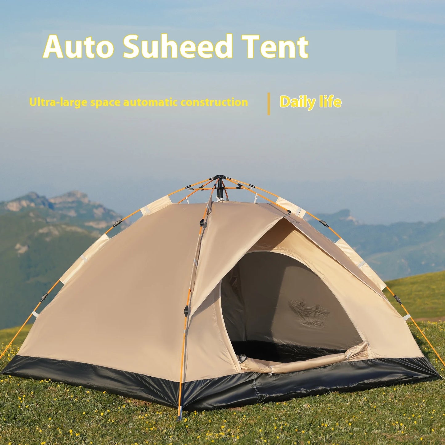 2-4 Person Camping Windproof Tents, Easy To Set Up, lightweight