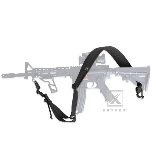 KRYDEX Tactical padded Gun Sling, Removable 2 Point / 1 Point 2.25"